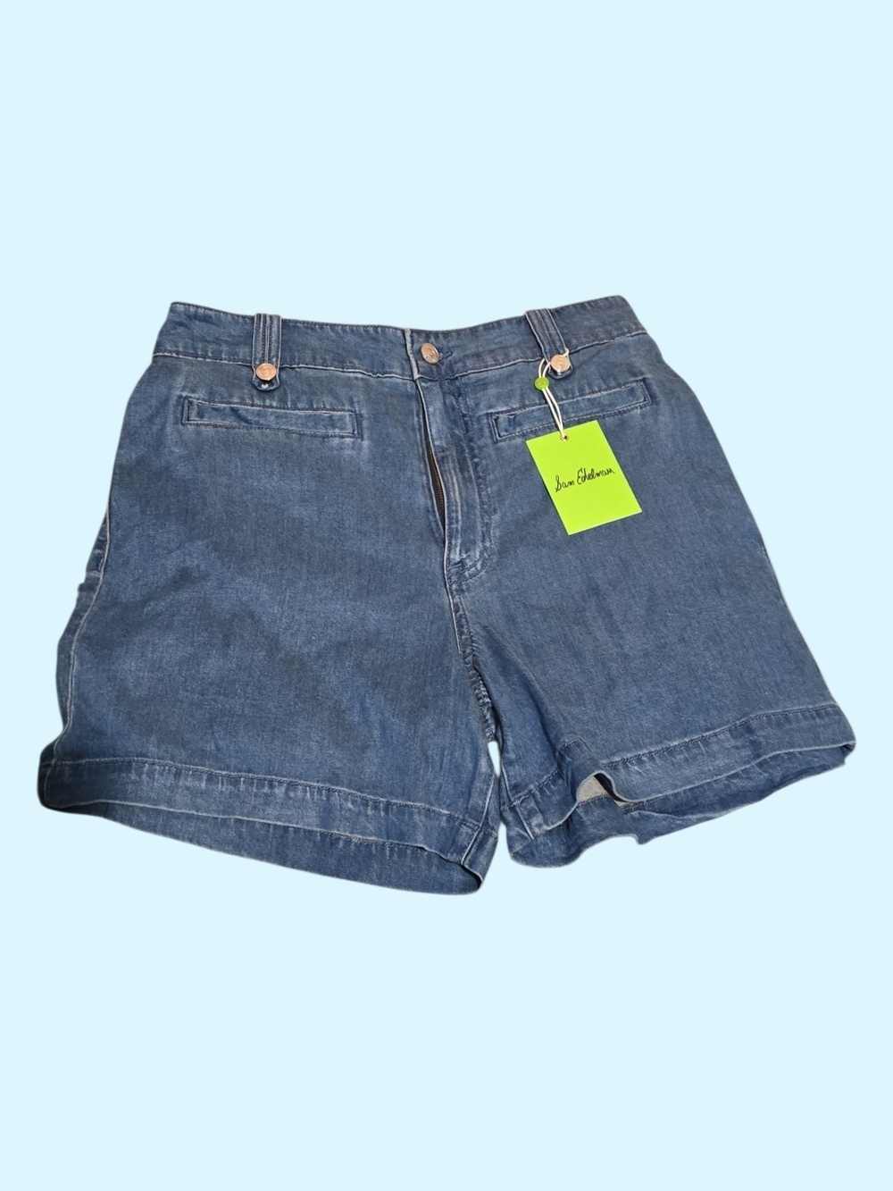 Sam Edelman dark denim shorts NWT - Picture 1 of 3